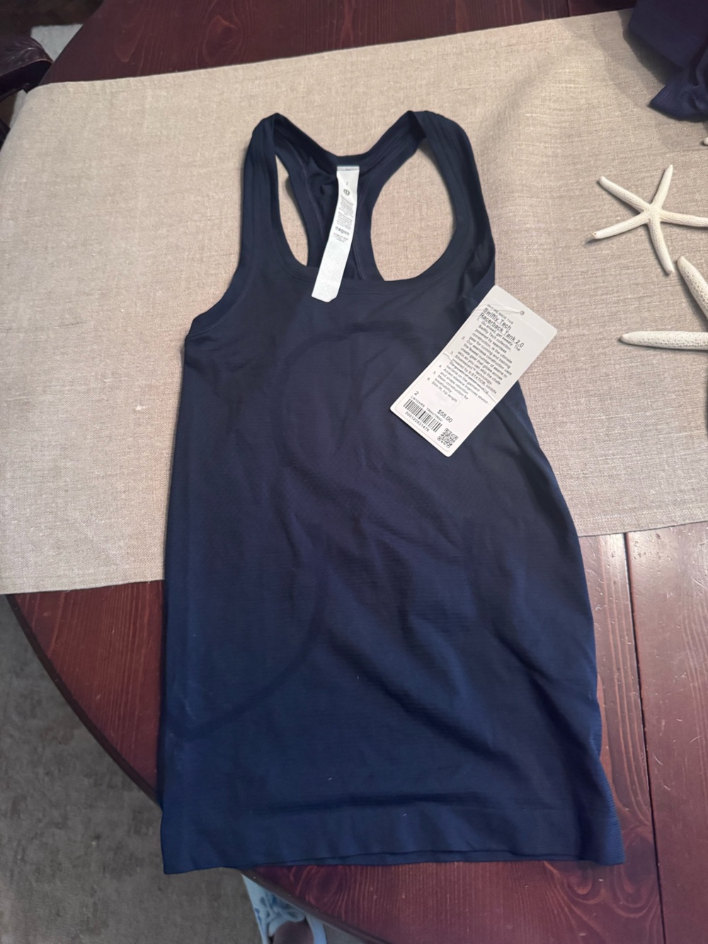 NWT swiftly tech racer back tank 2.0 true navy size 2